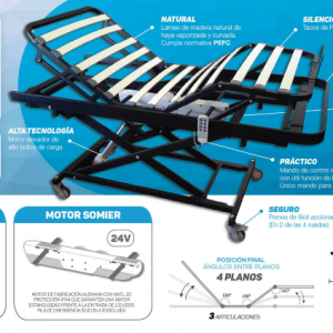 Somier electrico articulado con carro elevador